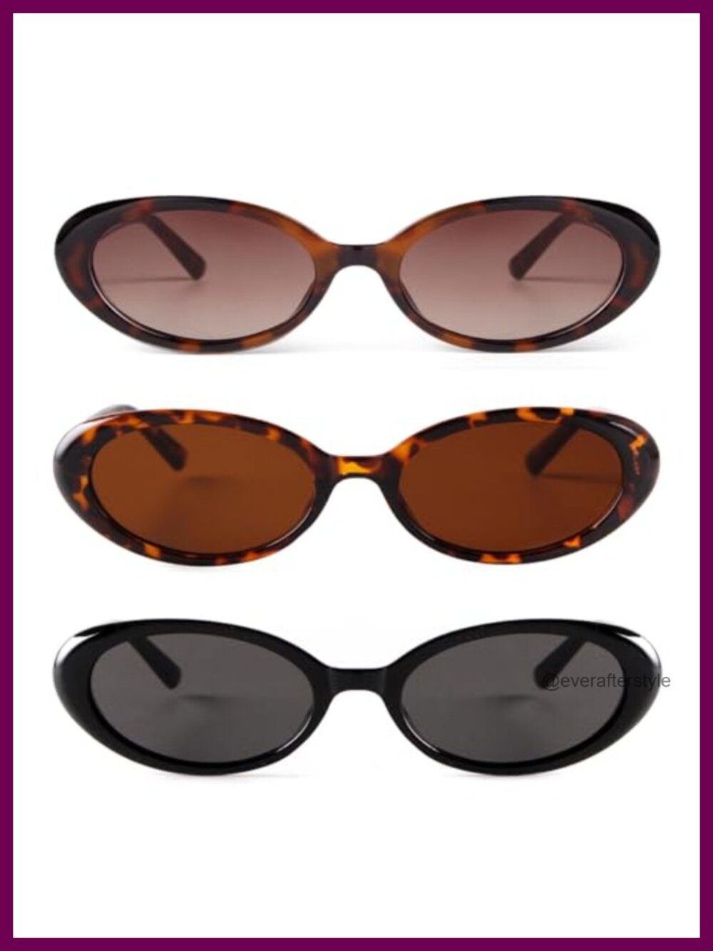Small Retro Oval Sunglasses UV400 Polycarbonate Full Frame Unisex